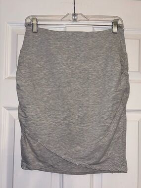 Earth yoga panic bamboo cotton stretch skirt M gray